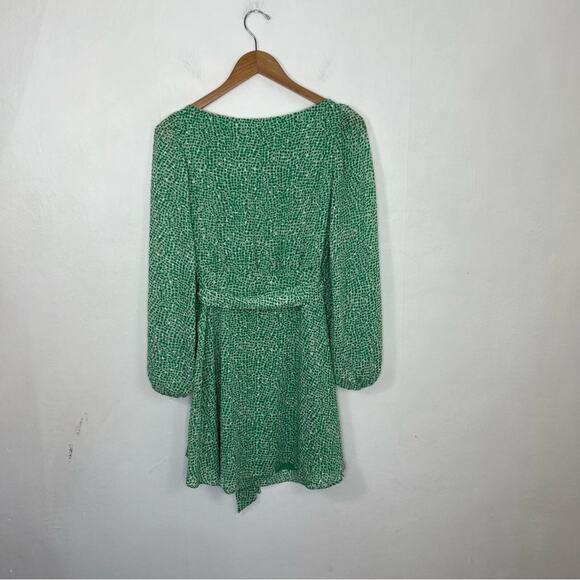 Traffic People Lily Green White Mini Dress Size XS - Picture 3 of 14